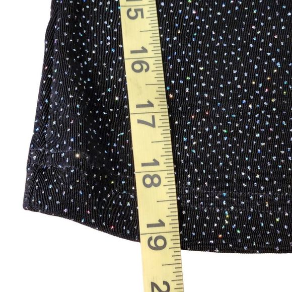 XOXO Shirt Vintage Sparkles Short Sleeve Scoop Neck Black Womens Size small - Picture 14 of 14